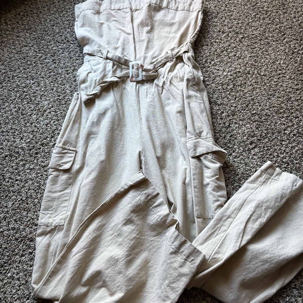 Stylish Cream Jumpsuit